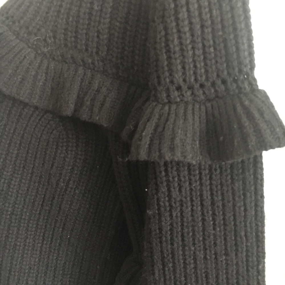 New MICHAEL Michael Kors Ruffle Black Sweater - Picture 8 of 8